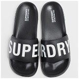 SUPERDRY D2 SDRY CORE VEGAN POOL SLIDE MF310256A-33B Black Image 2