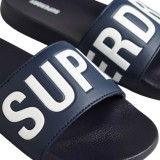 SUPERDRY D2 SDRY CORE VEGAN POOL SLIDE MF310256A-ECQ Blue Image 0