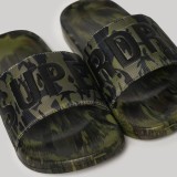SUPERDRY D2 SDRY CAMO VEGAN POOL SLIDE MF310261A-3DL OLIVE Image 1