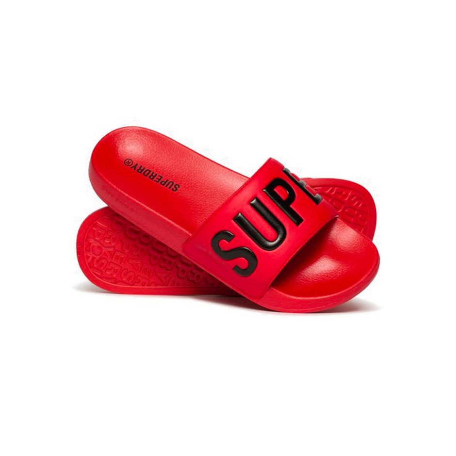 Ανδρικές Παντόφλες Κόκκινες - Superdry Core Graphic