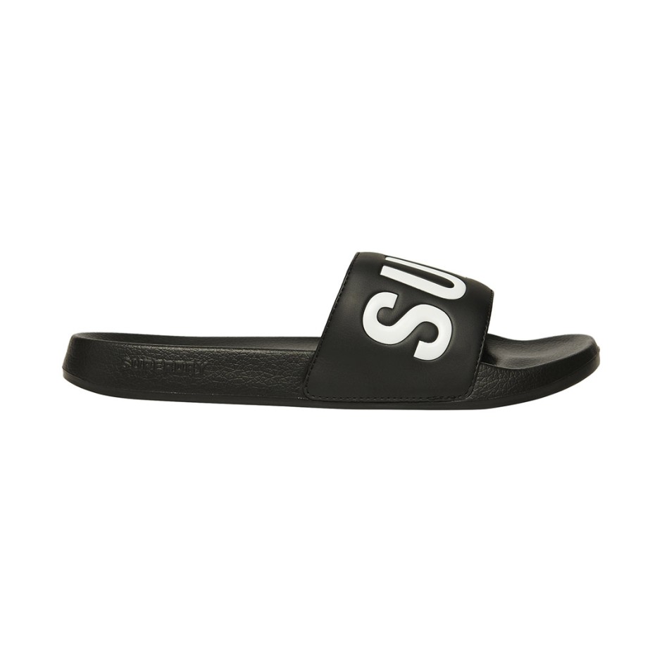 Ανδρικές Παντόφλες Μαύρες - Superdry Core Graphic