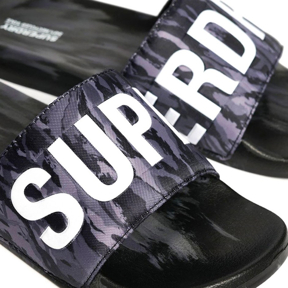 Ανδρικές Παντόφλες Γκρι - Superdry Core Camo