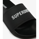 SUPERDRY LOGO POOL SLIDE MF310271A-AZD Black Image 3