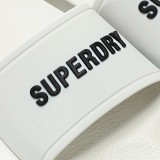 Ανδρικές Παντόφλες Εκρού - Superdry Logo Εικόνα 1