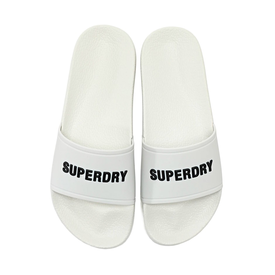 Ανδρικές Παντόφλες Εκρού - Superdry Logo