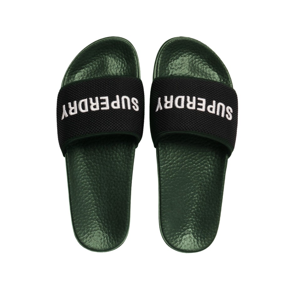 Ανδρικές Παντόφλες Λαδί - Superdry Mesh