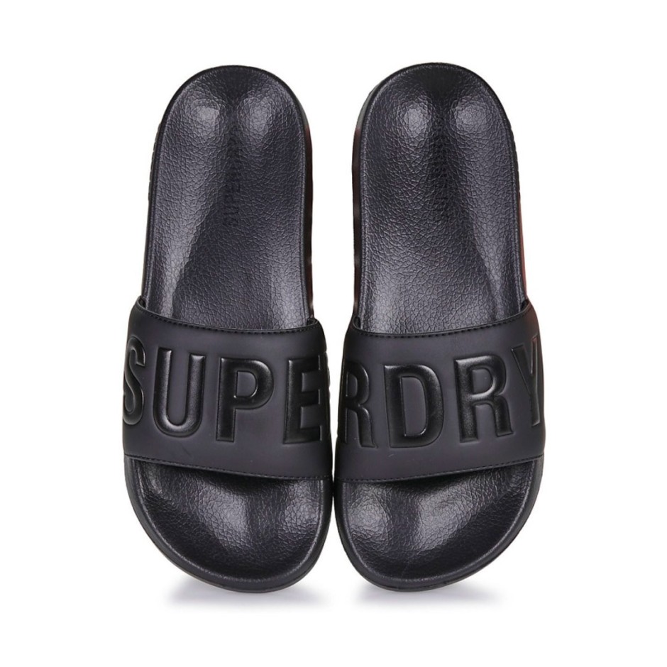 SUPERDRY CORE GRAPHIC POOL SLIDE MF310266A-02A Black
