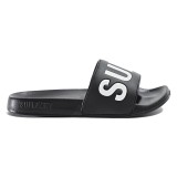 SUPERDRY D2 SDRY CORE VEGAN POOL SLIDE MF310256A-33B Black Image 
