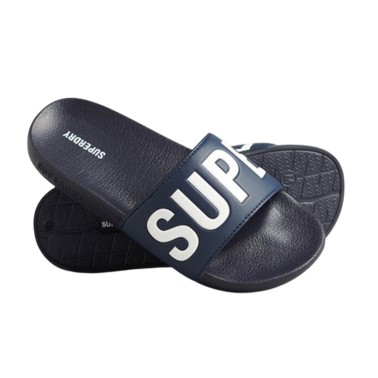 SUPERDRY D2 SDRY CORE VEGAN POOL SLIDE MF310256A-ECQ Blue