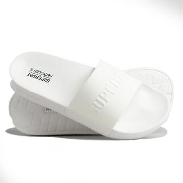 SUPERDRY CODE LOGO POOL SLIDERS MF310223A-44C White
