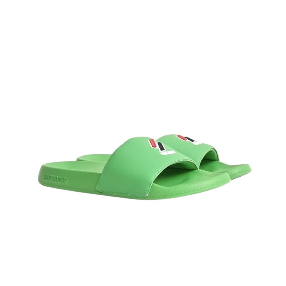 SUPERDRY SDCD CODE ESSENTIAL POOL SLIDE MF310187A-92E Green