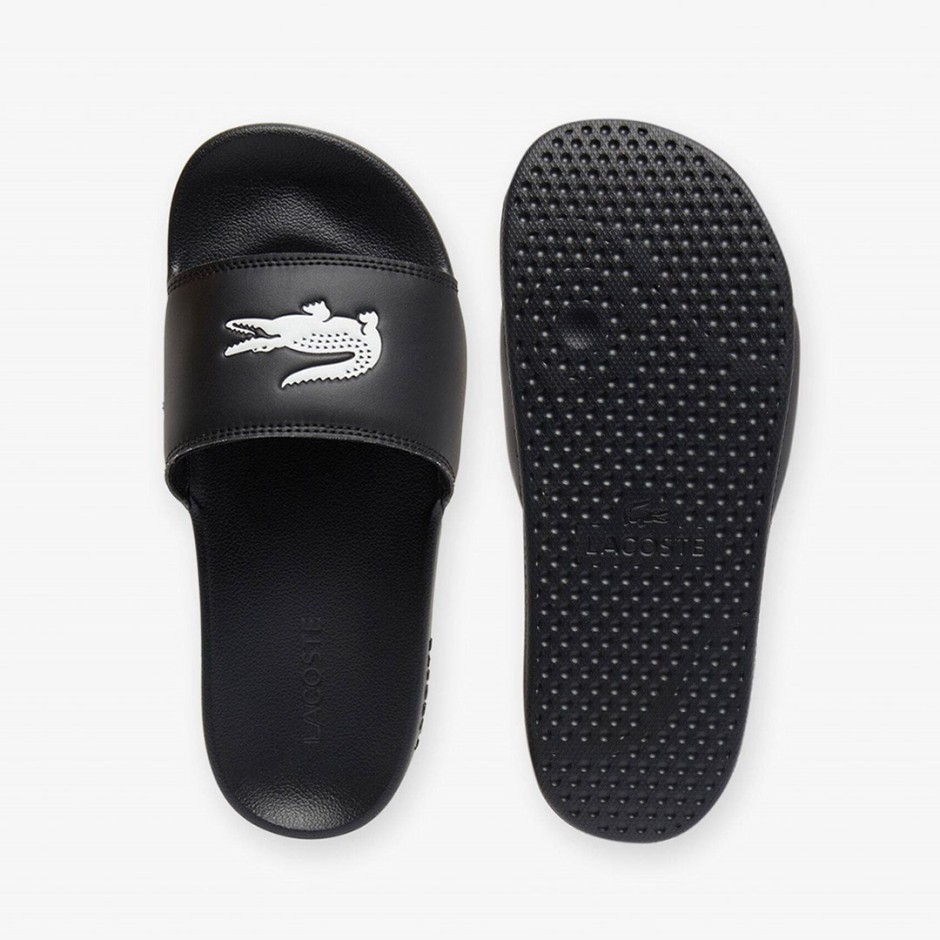 Ανδρικές Παντόφλες Μαύρες - Lacoste Serve Slide 0.0