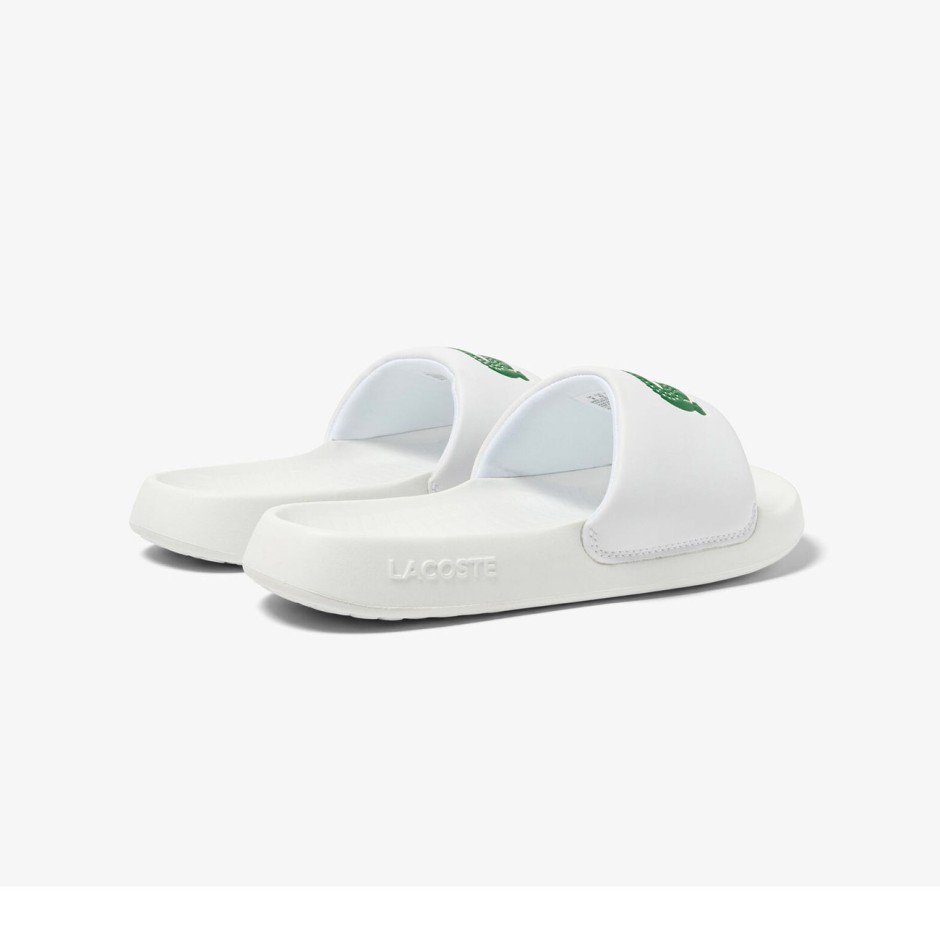 Men's Slides White - Lacoste Serve Slides 1.0