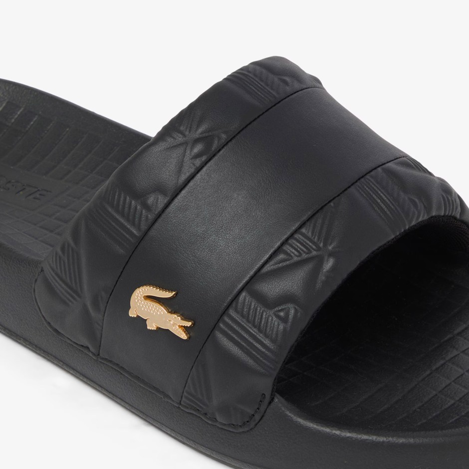 Men's Slides Black - Lacoste Serve Slide Hybrid