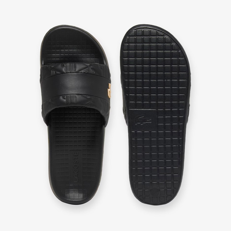 Men's Slides Black - Lacoste Serve Slide Hybrid