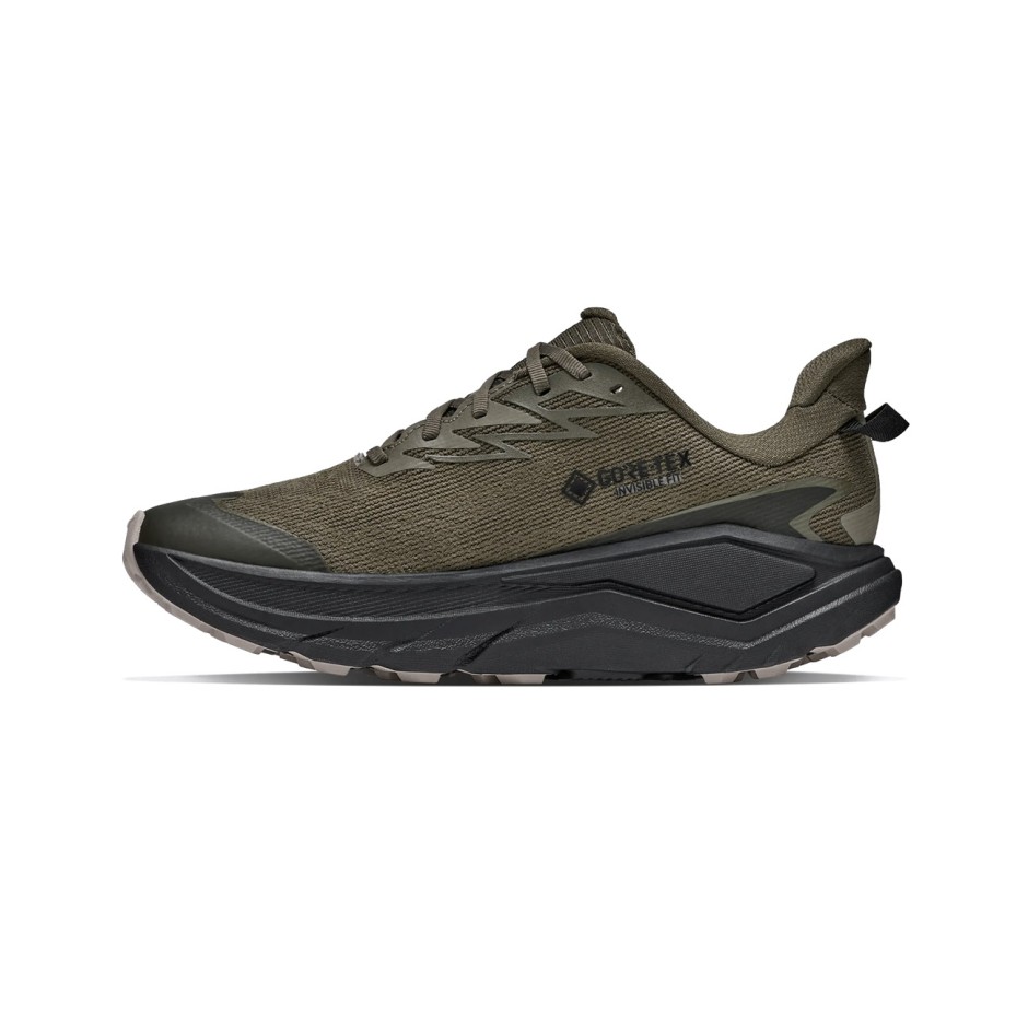 Men's Trail Running Shoes Olive - HOKA ONE ONE Challenger 8 GORE-TEX