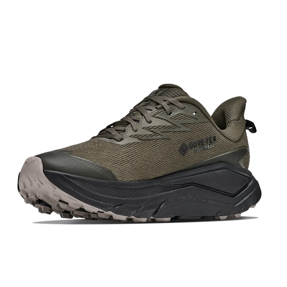 Men's Trail Running Shoes Olive - HOKA ONE ONE Challenger 8 GORE-TEX