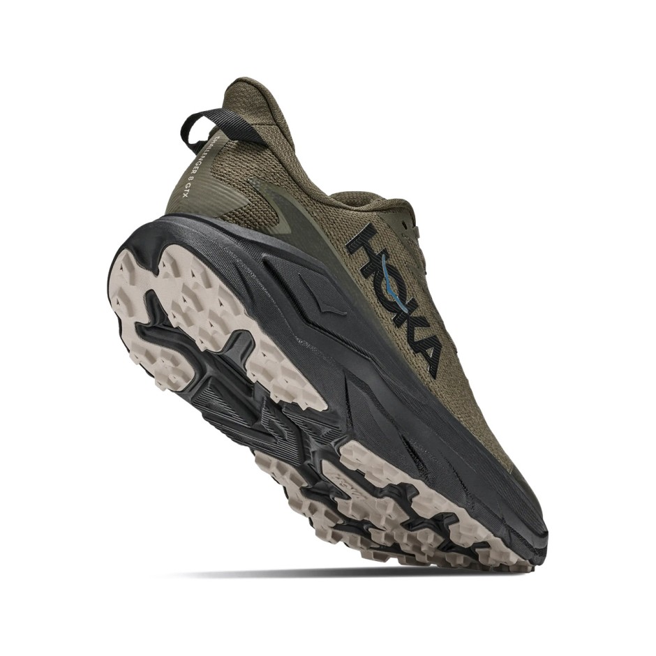 Men's Trail Running Shoes Olive - HOKA ONE ONE Challenger 8 GORE-TEX