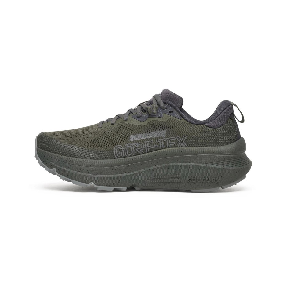 Ανδρικά Παπούτσια Trail Running Χακί - Saucony Guide TR Gore-Tex