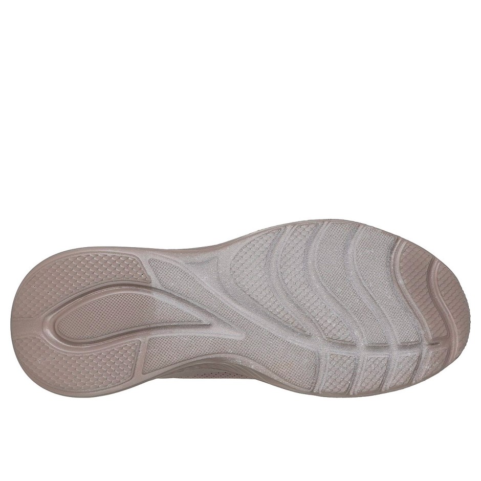Γυναικεία Παπούτσια για Τρέξιμο Μπεζ - Skechers BOBS Sport Squad Waves