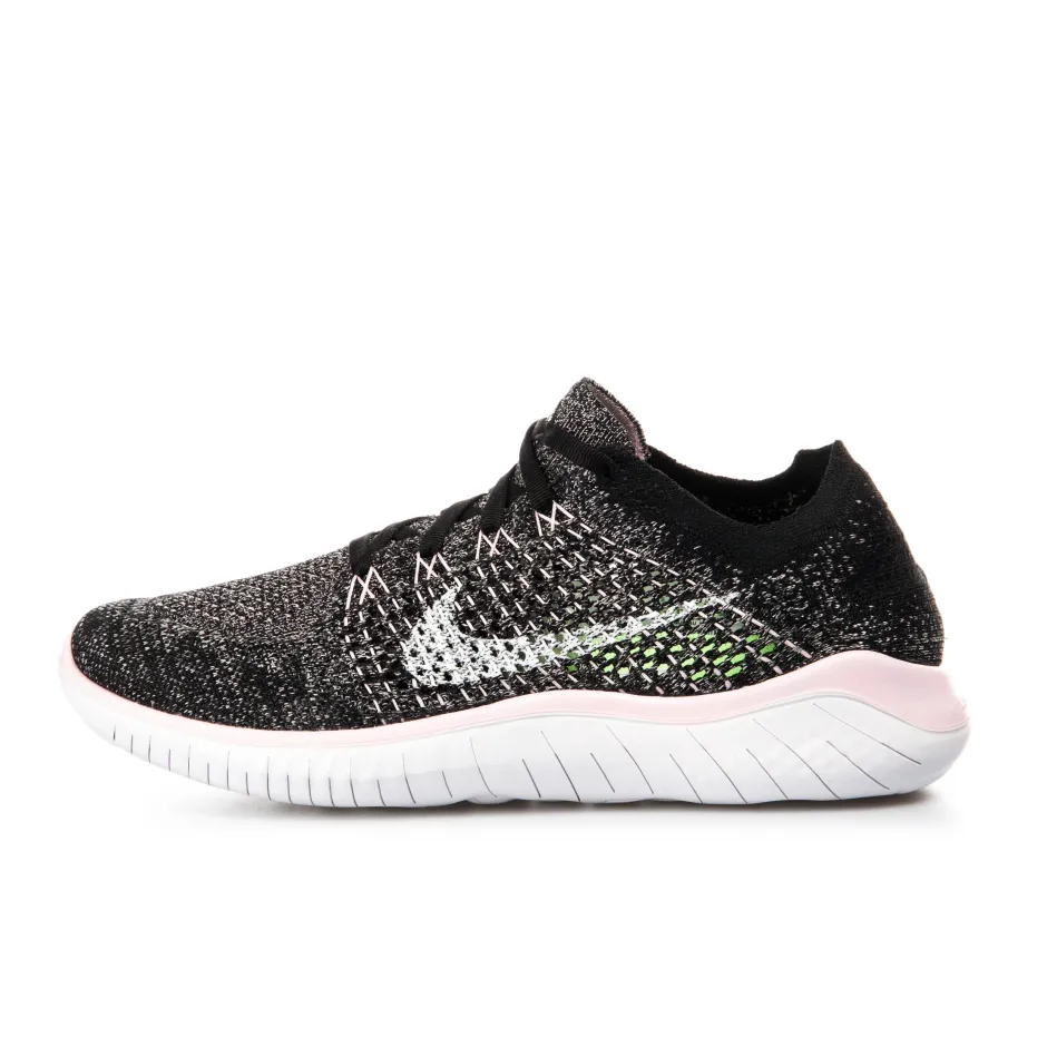 Free rn flyknit new arrivals 2018 black and pink
