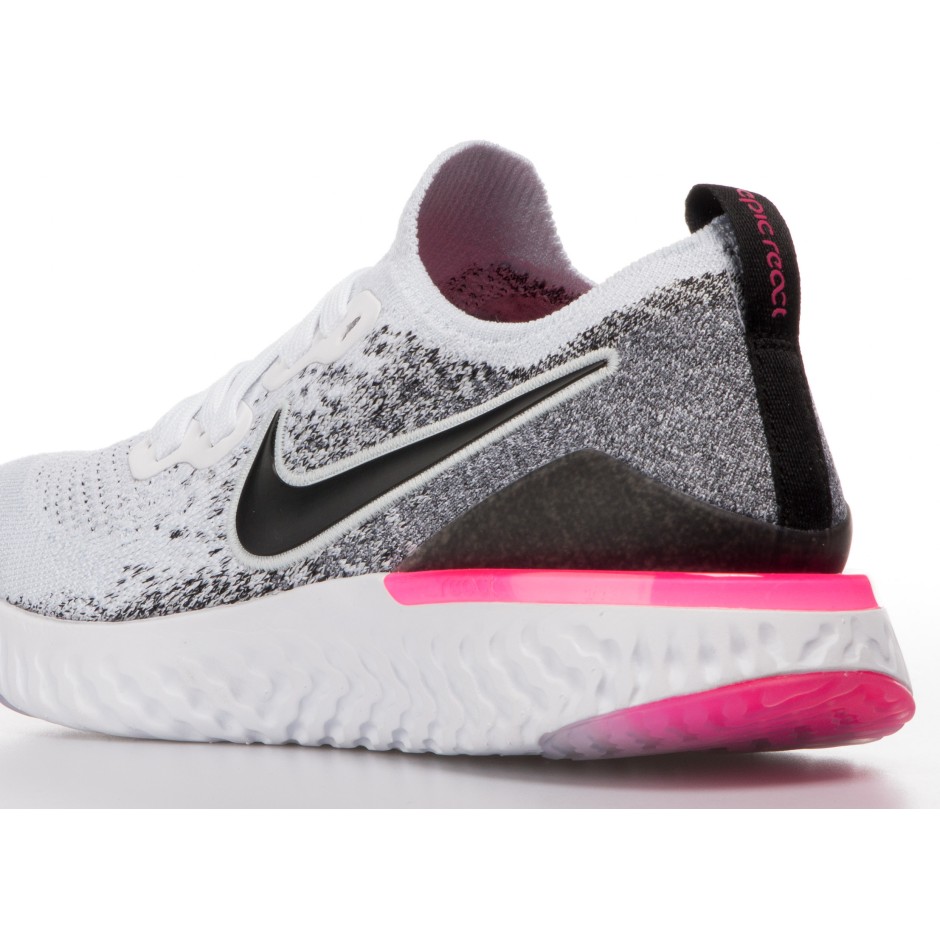 pink nike epic react flyknit