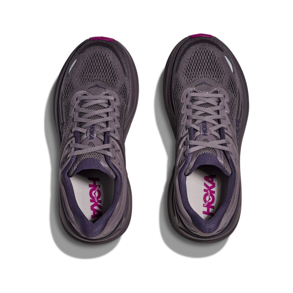 Women's Running Shoes Coal - HOKA ONE ONE Bondi 9