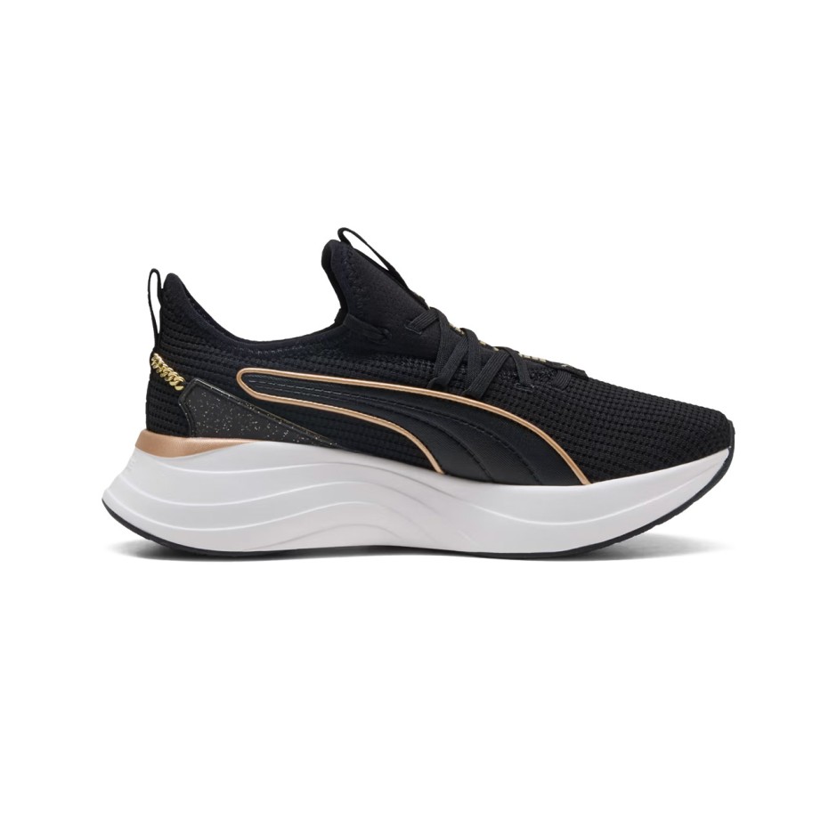 Γυναικεία Sneakers Μαύρα - PUMA SOFTRIDE Sabrina Polished Chrome