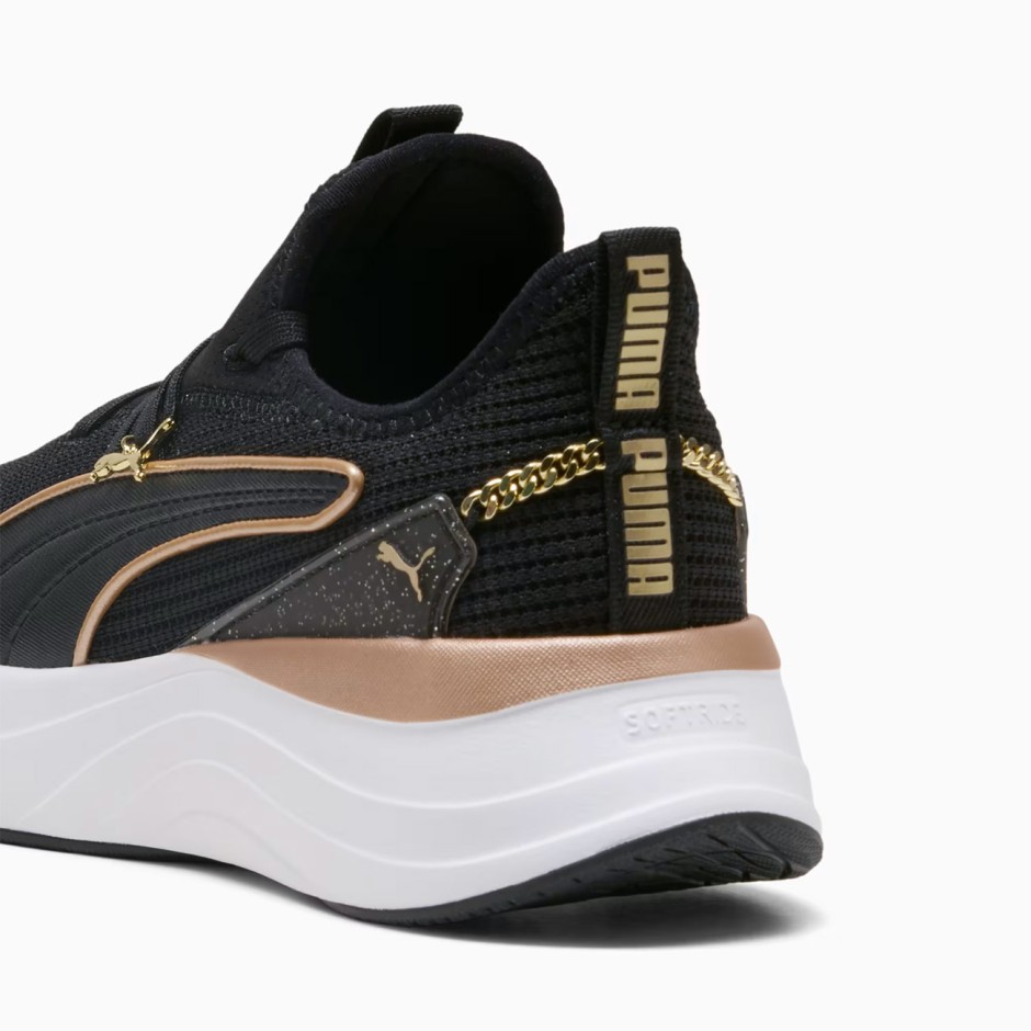 Γυναικεία Sneakers Μαύρα - PUMA SOFTRIDE Sabrina Polished Chrome