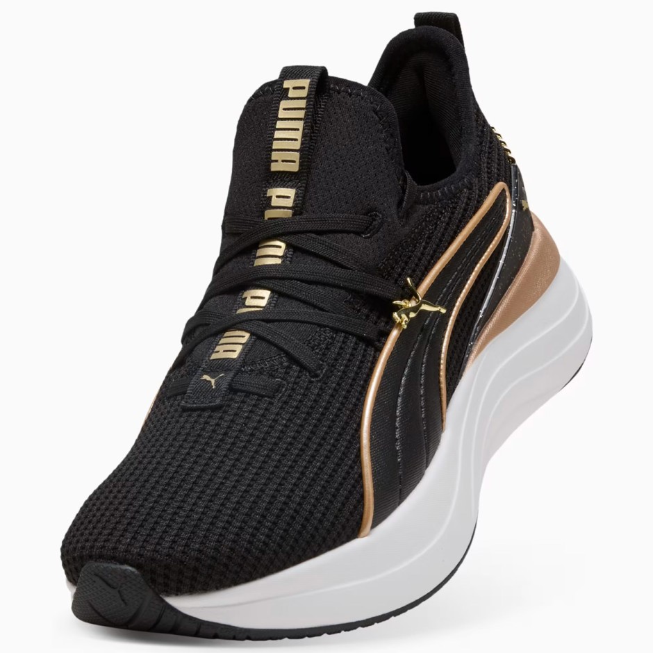 Γυναικεία Sneakers Μαύρα - PUMA SOFTRIDE Sabrina Polished Chrome