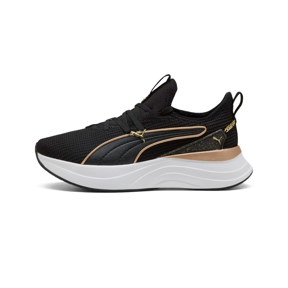 Γυναικεία Sneakers Μαύρα - PUMA SOFTRIDE Sabrina Polished Chrome