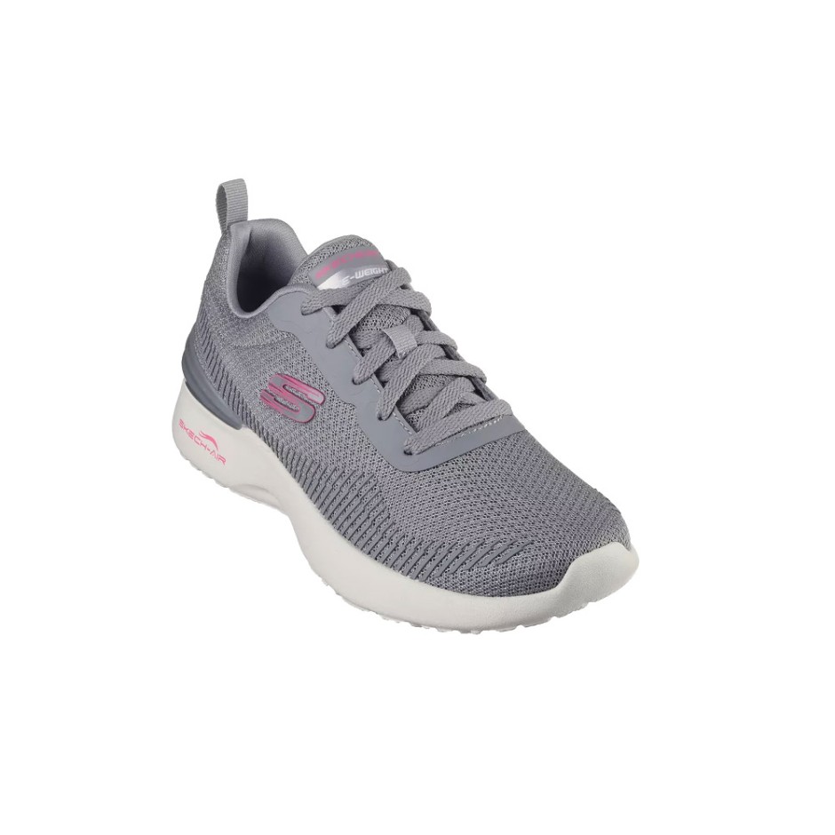 Skechers Skech-Air Dynamight Γκρί - Γυναικεία Παπούτσια για Τρέξιμο
