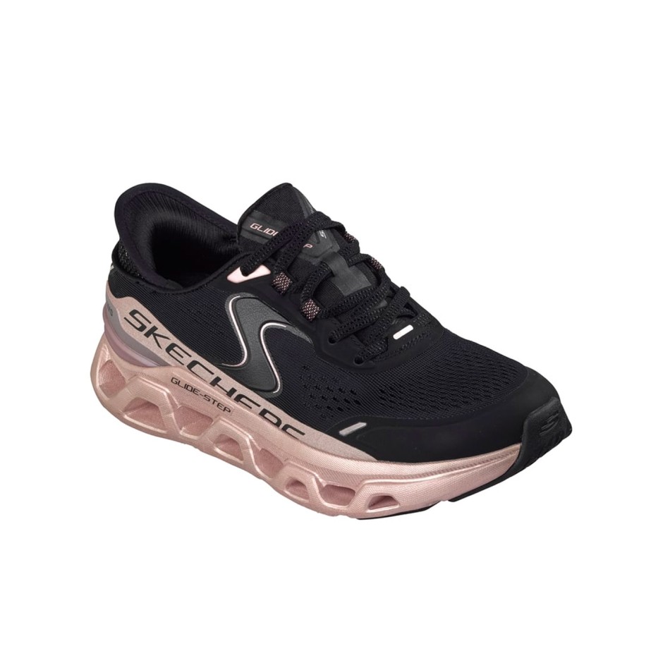 Γυναικεία Παπούτσια για Τρέξιμο Μαύρα - Skechers Glide Step Altus-Starlight Shine