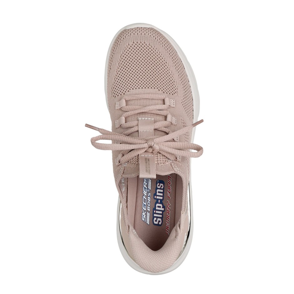 Γυναικεία Παπούτσια για Τρέξιμο Μπεζ - Skechers BOBS Sport B Love-True Delight