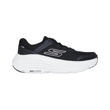 SKECHERS ENGINEERED MESH LACE UP W 129470-BKW Black