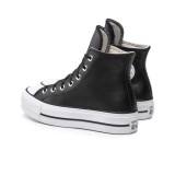 CONVERSE CHUCK TAYLOR ALL STAR CLEAN LEATHER PLATFORM 561675C Μαύρο