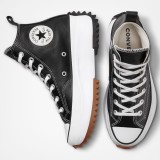 CONVERSE RUN STAR HIKE PLATFORM FOUNDATIONAL LEATHER A04292C Black Image 4