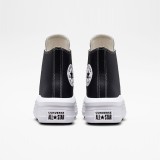 Γυναικεία Sneakers Μαύρα - Converse Chuck Taylor All Star Move Platform Leather  Εικόνα 2