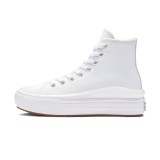 CONVERSE CHUCK TAYLOR ALL STAR MOVE PLATFORM FOUNDATIONAL LEATHER A04295C White Image 0