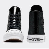 Converse Chuck Taylor All Star Lift Platform Sparkle Party Μαύρο - Γυναικεία Παπούτσια Εικόνα 1