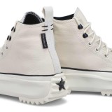 Converse Run Star Hike Platform Leather Εκρού - Γυναικεία Sneakers Πλατφόρμα