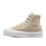 Converse Chuck Taylor All Star Lift Platform Sherpa Μπέζ - Γυναικεία Παπούτσια Εικόνα 0
