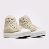 Converse Chuck Taylor All Star Lift Platform Sherpa Μπέζ - Γυναικεία Παπούτσια Εικόνα 1