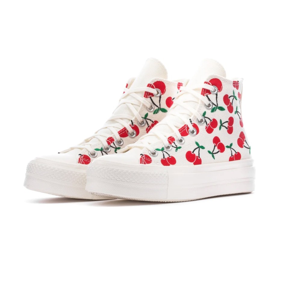 Γυναικεία Sneakers Πολύχρωμα - Converse Chuck Taylor All Star Lift Platform Cherries