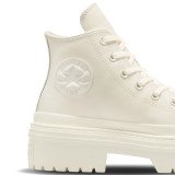 CONVERSE CHUCK TAYLOR ALL STAR HEEL LEATHER PLATFORM A10370C White Image 4