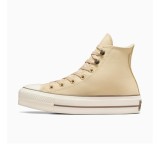 CONVERSE CHUCK TAYOR ALL STAR LIFT PLATFORM LEATHER A11158C Ecru Image 0