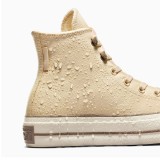CONVERSE CHUCK TAYOR ALL STAR LIFT PLATFORM LEATHER A11158C Ecru Image 3