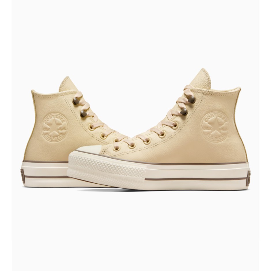 Γυναικεία Sneakers Εκρού - Converse Chuck Taylor All Star Lift Platform 