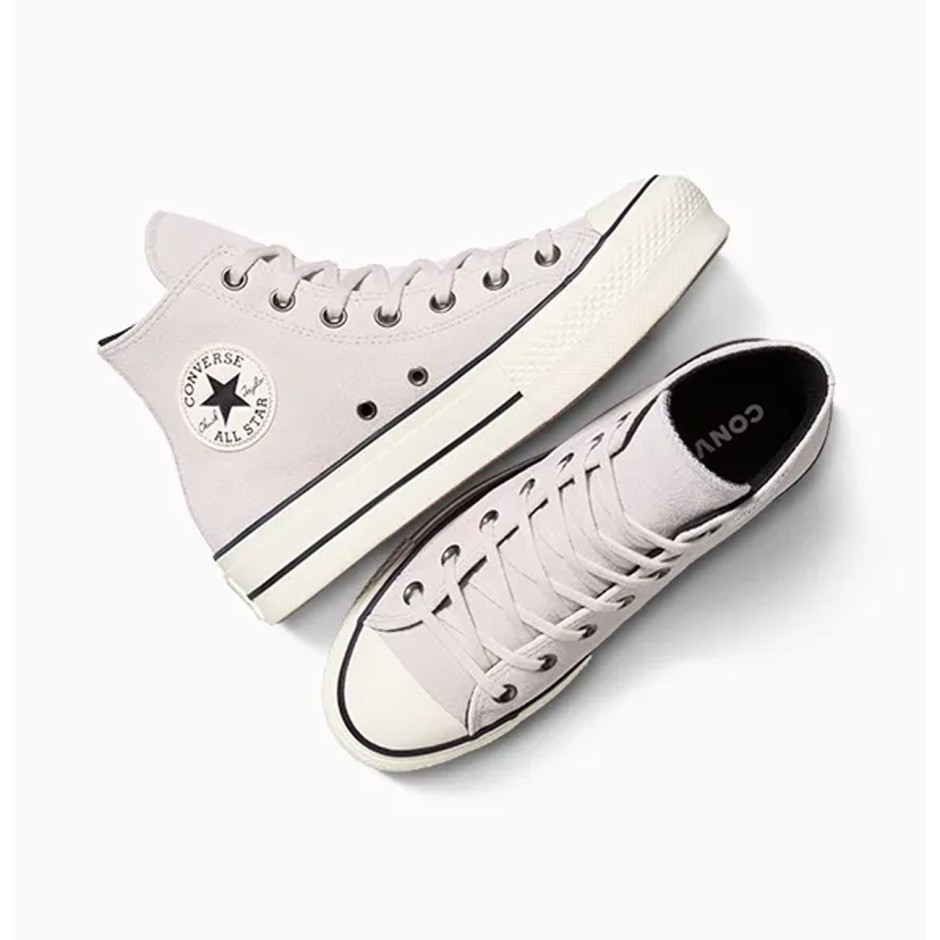 CONVERSE CHUCK TAYLOR ALL STAR PLATFORM COLORFUL SUEDE A14516C Ecru