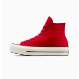Γυναικεία Sneakers Κόκκινα - Converse Chuck Taylor All Star Lift Platform Colorful Suede Εικόνα 0